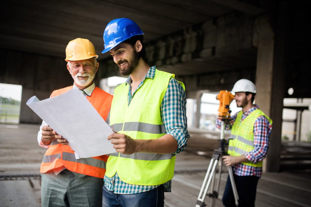 Group of construction engineer working in construction site and management in the construction site